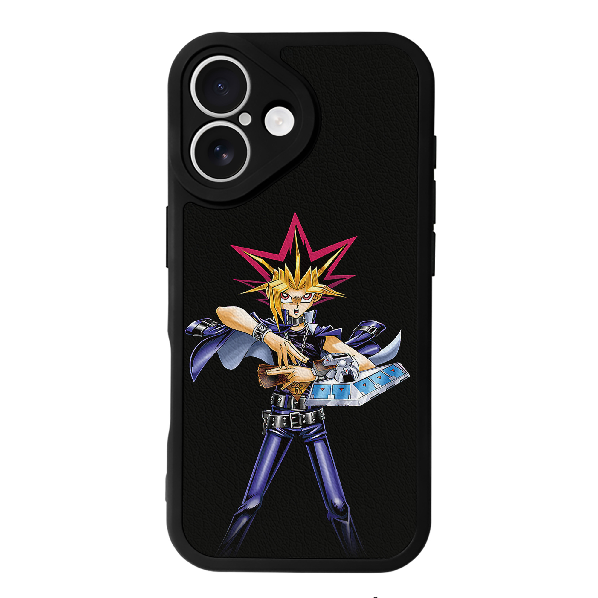 遊☆戯☆王 Yu-Gi-Oh! 【iPhone 16シリーズ対応】シリコンスマホケース（レザー調） 材質：シリコン